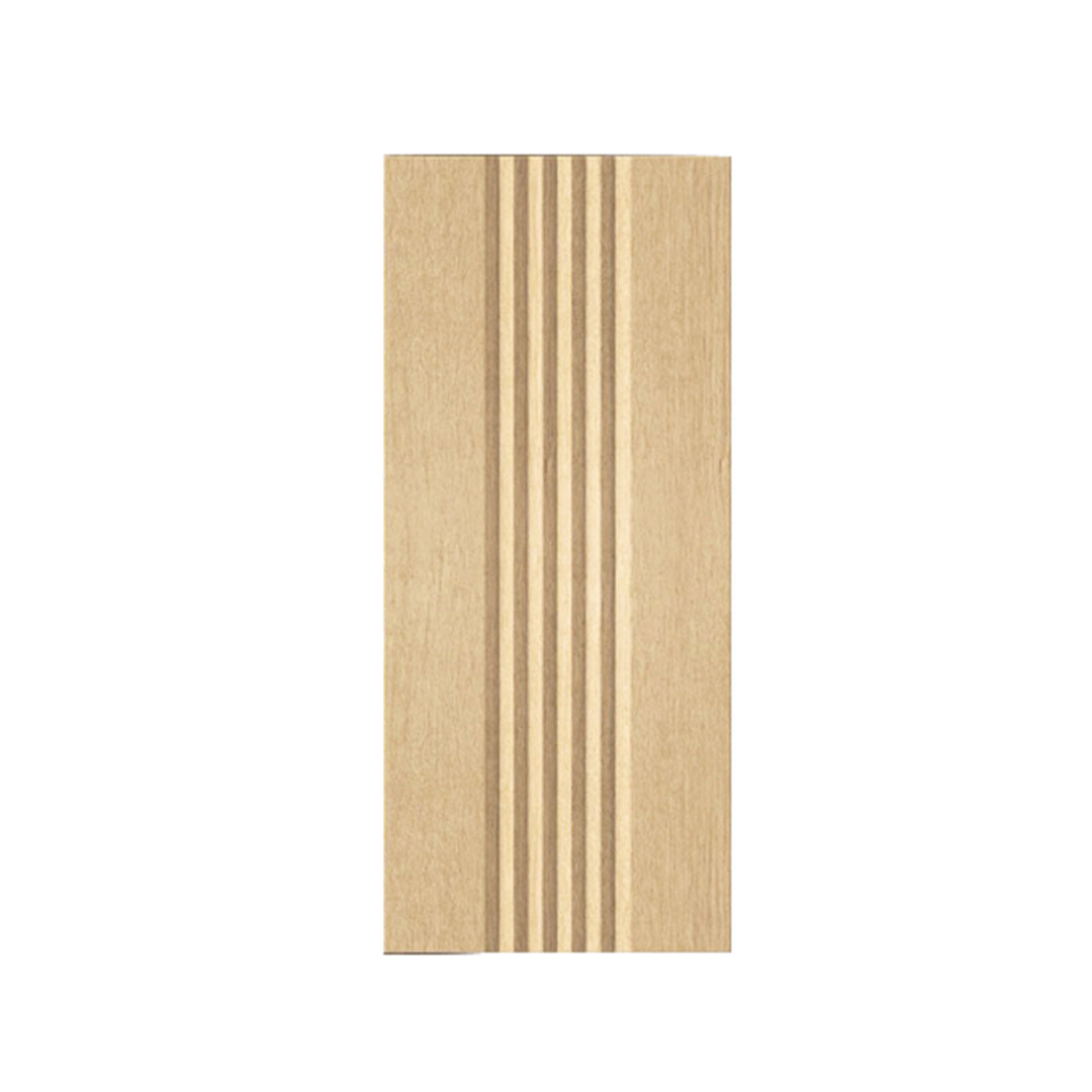 Wandleuchte aus Asteiche Natur, Modell Hermann mini, 100mm breit, 290mm hoch, Dimm-to-warm-Funktion, Frontalansicht