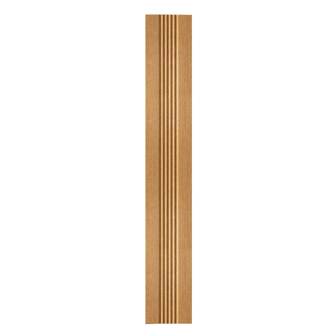 Wandleuchte aus Asteiche geölt, Modell Hermann maxi, 830mm lang, 100mm breit, Dimm-to-warm-Funktion, Frontalansicht