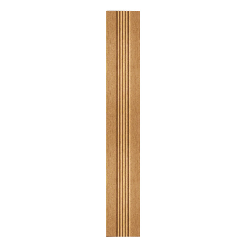 Wandleuchte aus Asteiche geölt, Modell Hermann maxi, 830mm lang, 100mm breit, Dimm-to-warm-Funktion, Frontalansicht