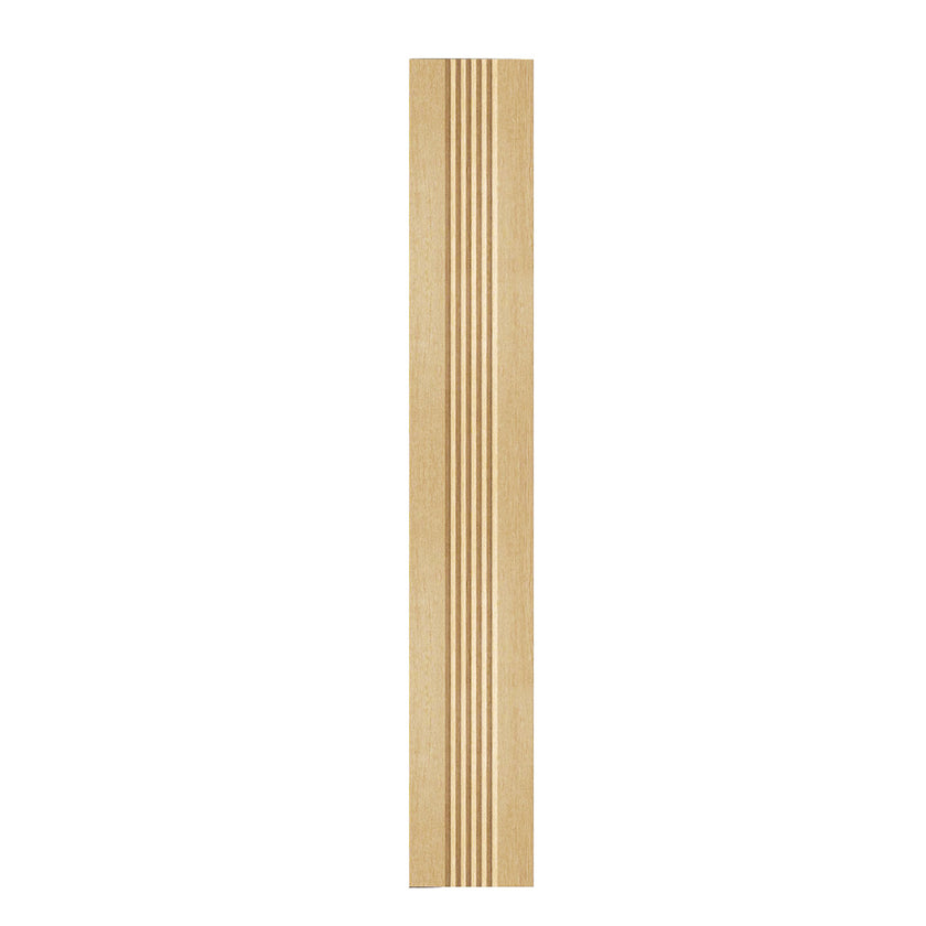Wandleuchte aus Asteiche Natur, Modell Hermann maxi, 830mm lang, 100mm breit, Dimm-to-warm-Funktion, Frontalansicht