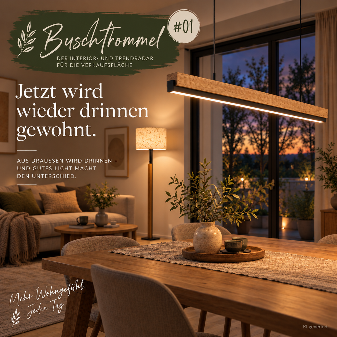 Buschtrommel #01 - Jetzt wird wieder drinnen gewohnt.