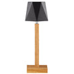 Ed battery light for indoor and outdoor use, square black lamp head