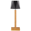 Ed battery light for indoor and outdoor use, square black lamp head