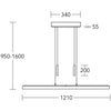 Leonora LED Balkenlampe mit Unterlicht