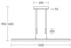 Leonora LED Balkenlampe mit Unterlicht