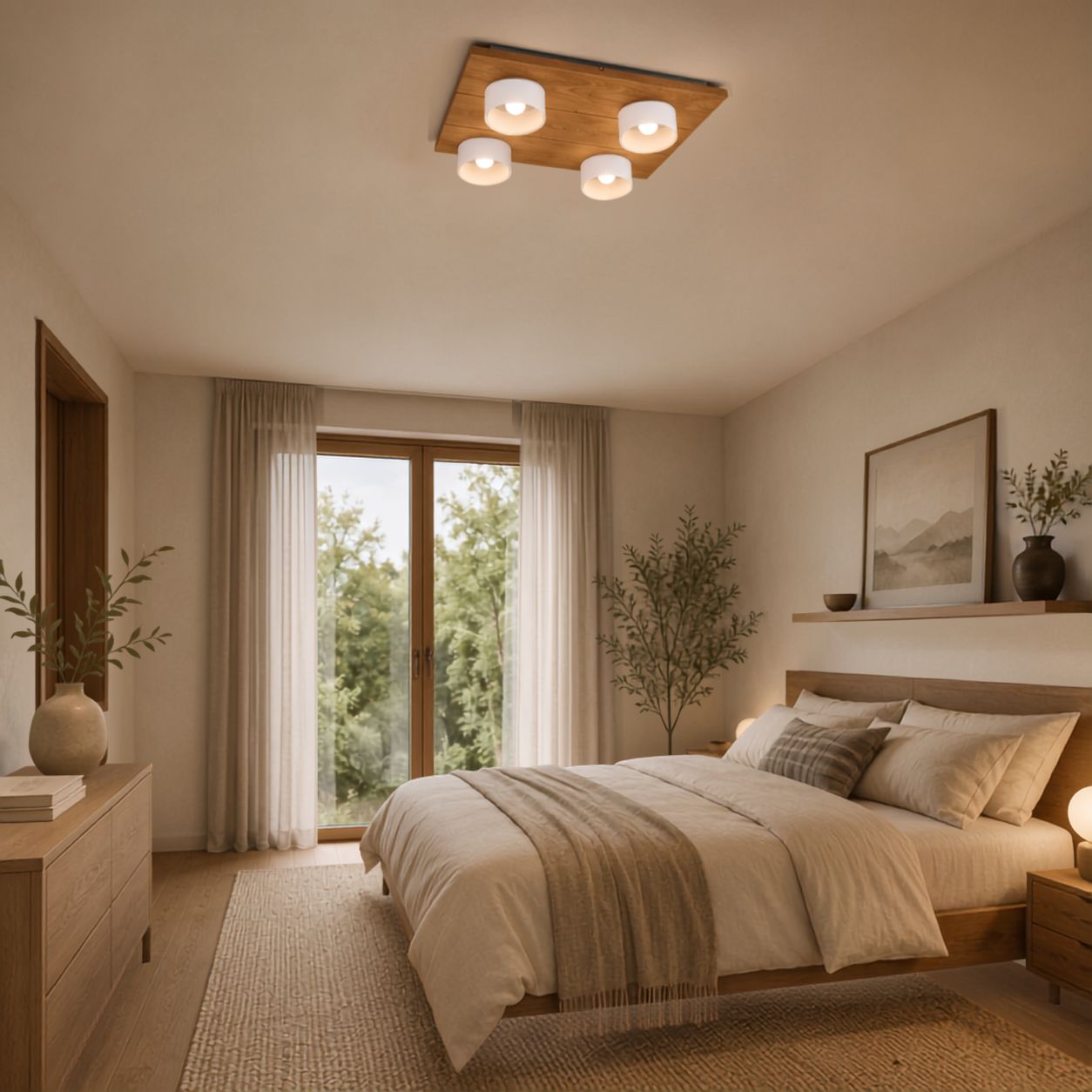 Estelle ceiling light 4-light