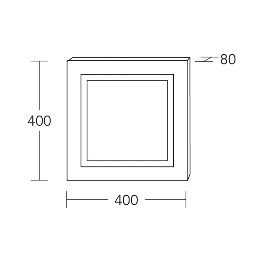 Deckenleuchte Modell Mia, technische Zeichnung