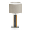 Karl G Tischlampe mit Applikation in Granitoptik