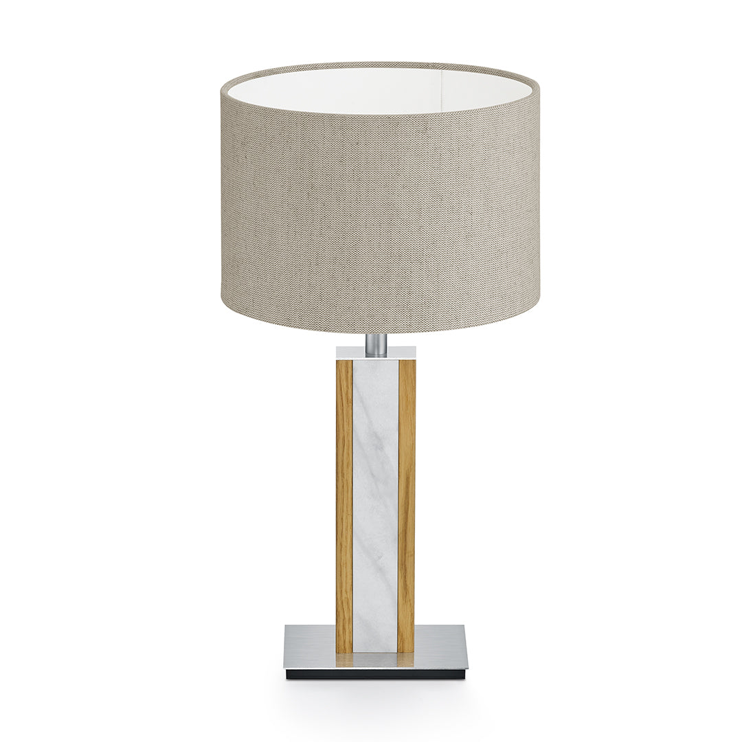 Karl M Tischlampe mit Marmorapplikation