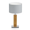 Karl K Tischlampe mit Kopfholzapplikation