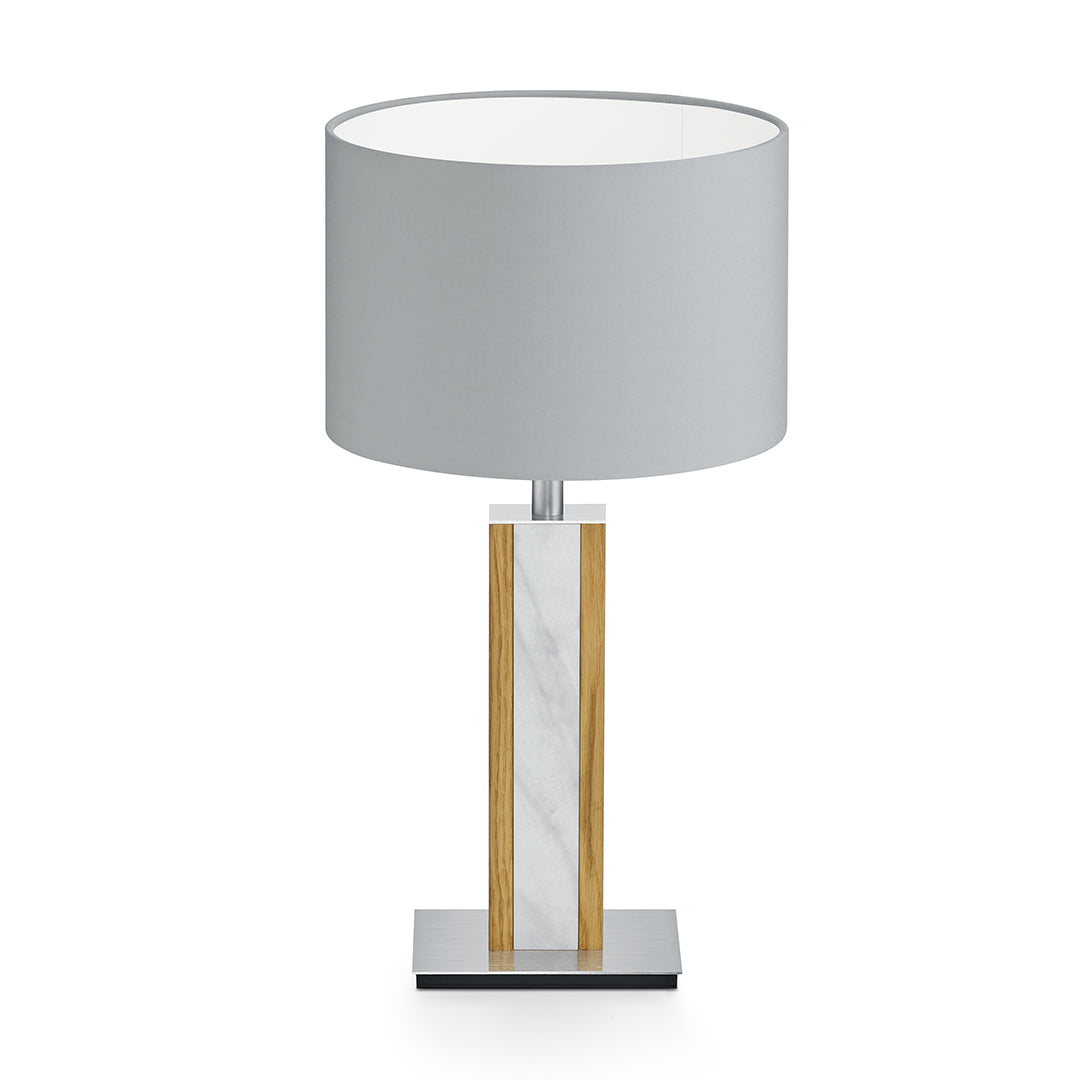 Karl M Tischlampe mit Marmorapplikation