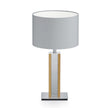 Karl N Tischlampe mit Nickelapplikation