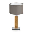 Karl K Tischlampe mit Kopfholzapplikation