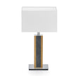 Karl G Quadra Tischlampe mit Granitapplikation