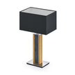 Karl G Quadra Tischlampe mit Granitapplikation