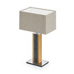 Karl G Quadra Tischlampe mit Granitapplikation