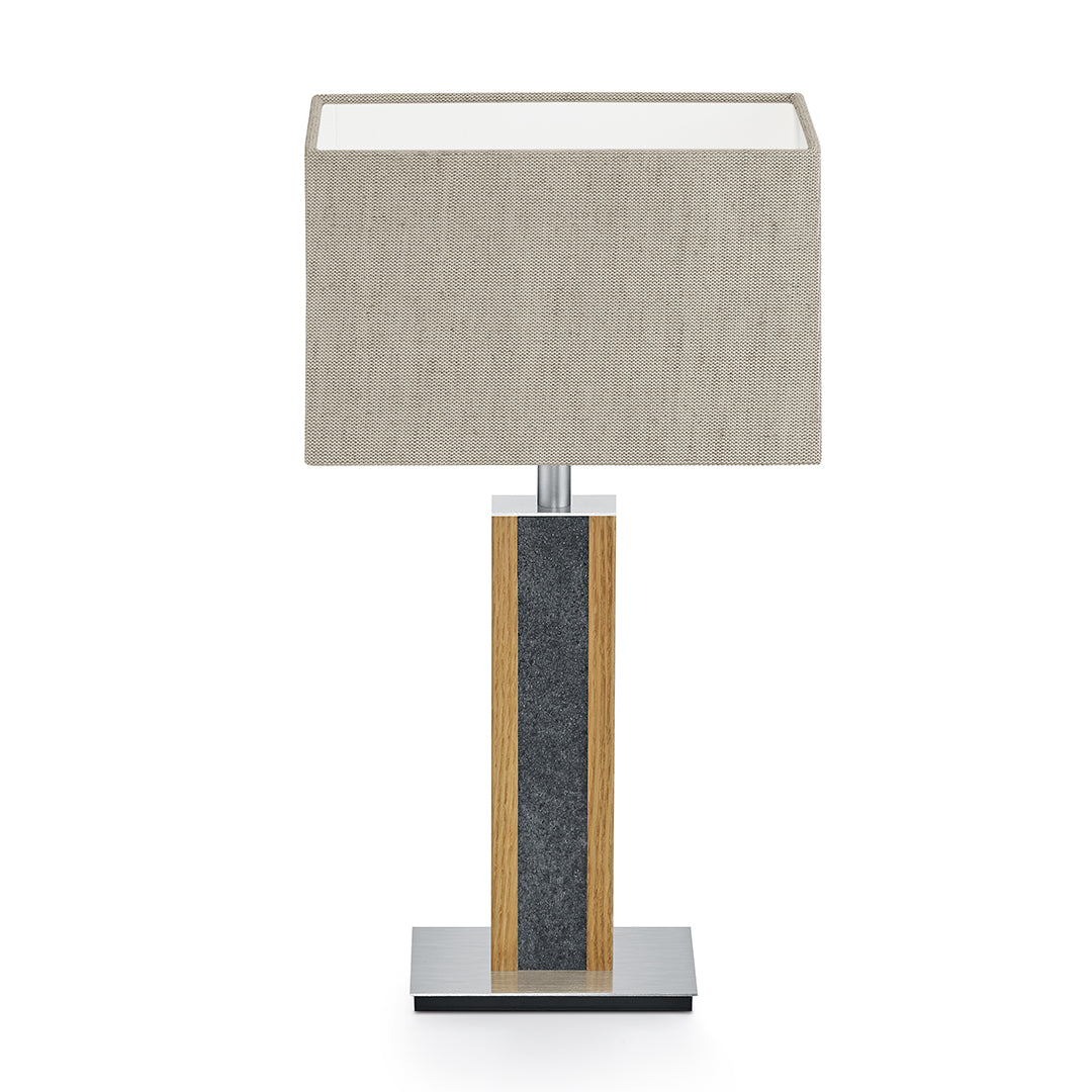 Karl G Quadra Tischlampe mit Granitapplikation