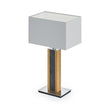 Karl G Quadra Tischlampe mit Granitapplikation