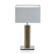 Karl G Quadra Tischlampe mit Granitapplikation