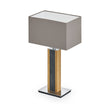 Karl G Quadra Tischlampe mit Granitapplikation