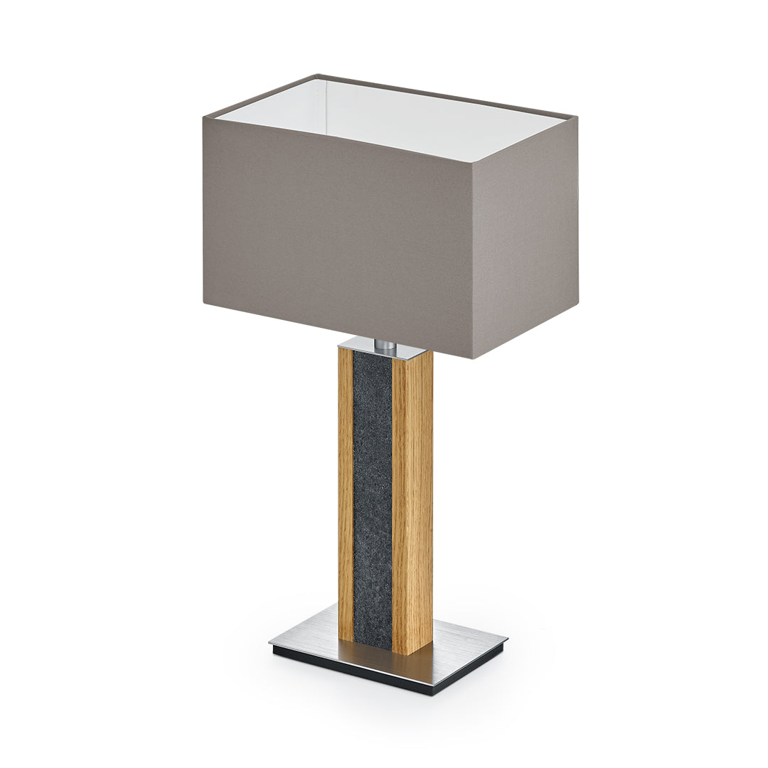 Karl G Quadra Tischlampe mit Granitapplikation