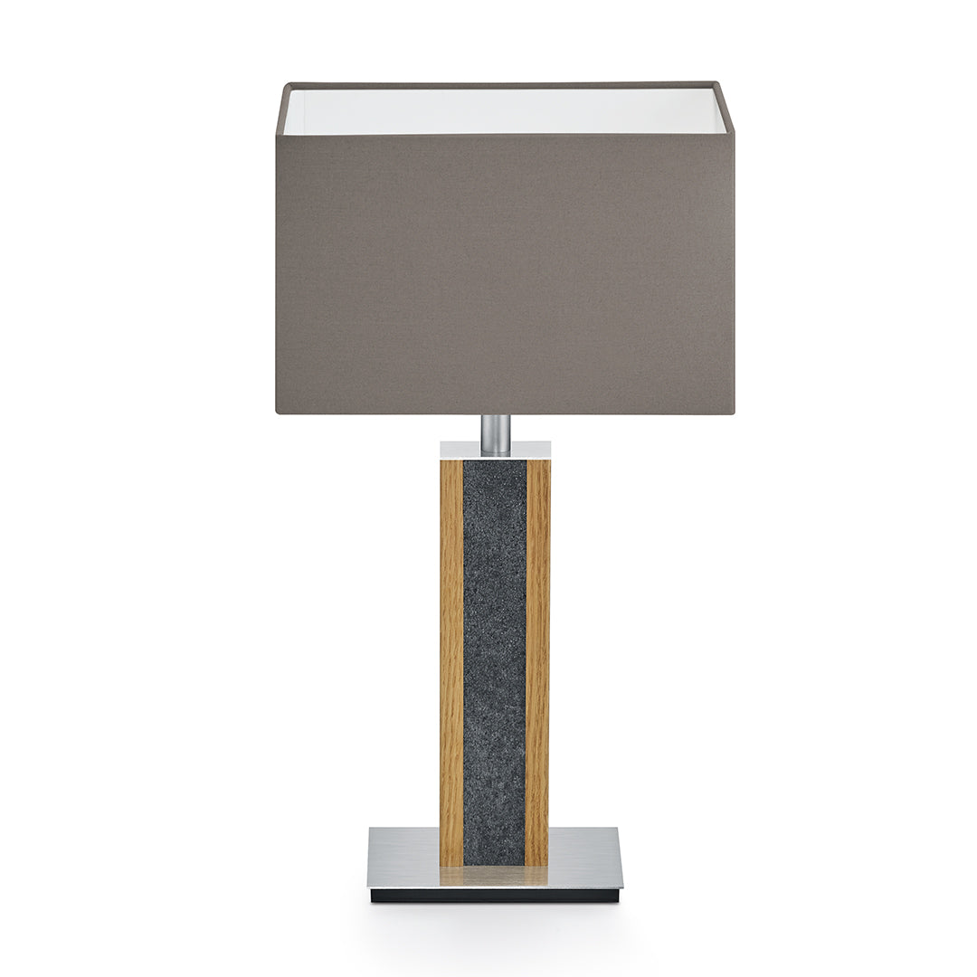 Karl G Quadra Tischlampe mit Granitapplikation