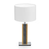 Karl G Tischlampe mit Applikation in Granitoptik