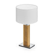 Karl K Tischlampe mit Kopfholzapplikation
