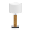 Karl K Tischlampe mit Kopfholzapplikation