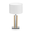 Karl N Tischlampe mit Nickelapplikation