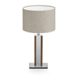 Karl N Tischlampe mit Nickelapplikation