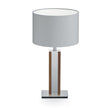 Karl N Tischlampe mit Nickelapplikation