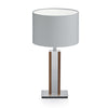 Karl N Tischlampe mit Nickelapplikation