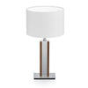 Karl N Tischlampe mit Nickelapplikation