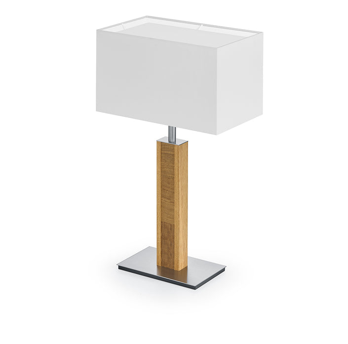 Karl K Quadra stool lamp with head wood application