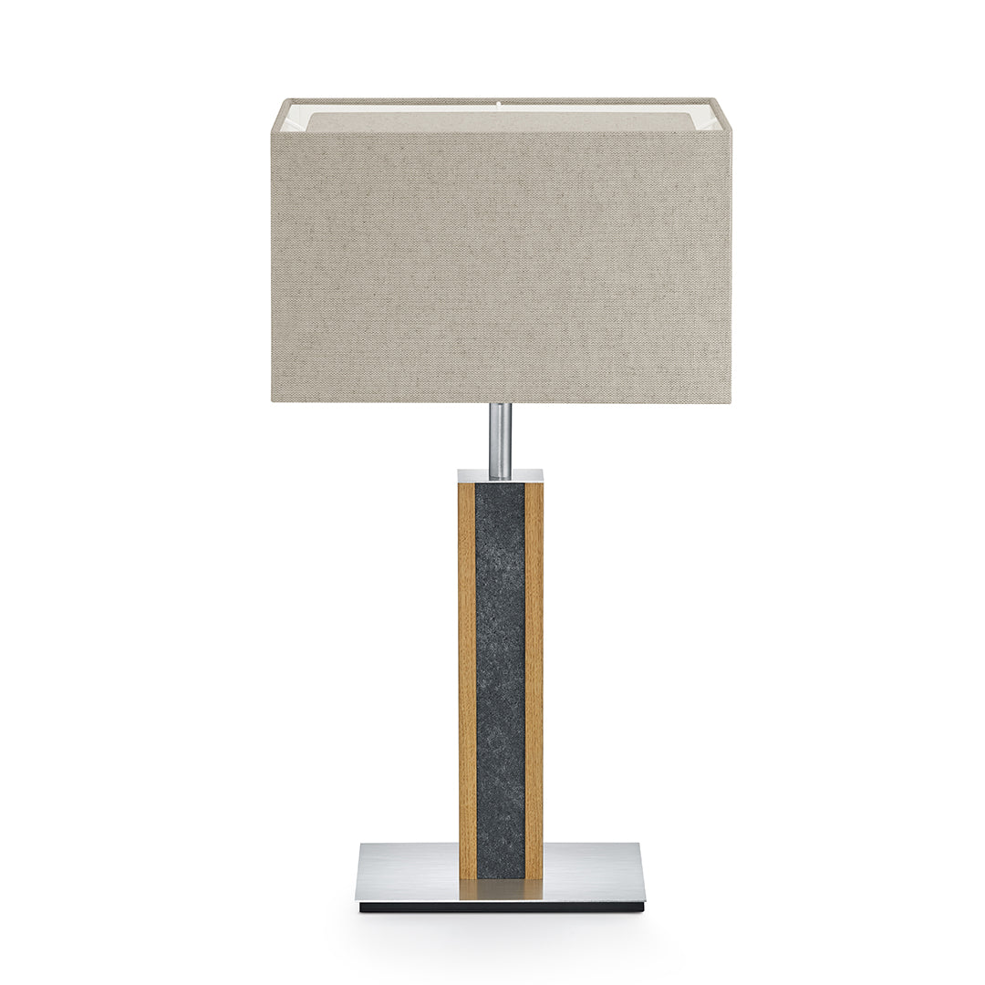 Karl G Quadra stool lamp with granite application