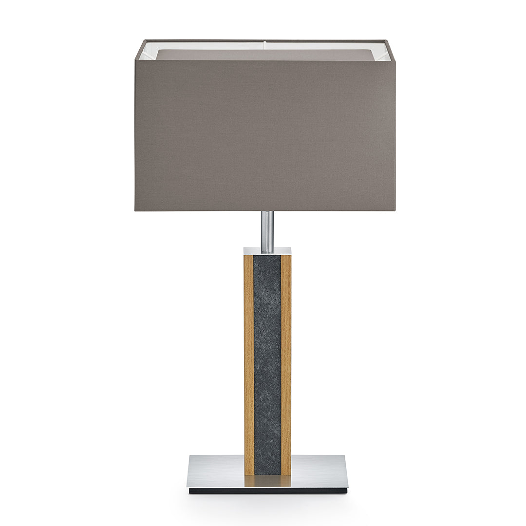 Karl G Quadra stool lamp with granite application