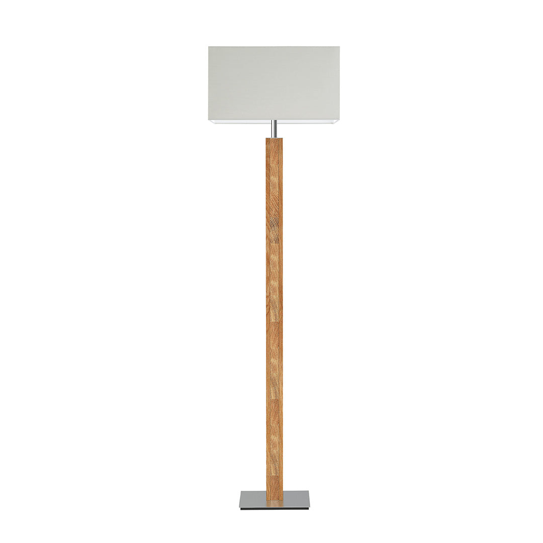 Karl K floor lamp shade square with head wood application
