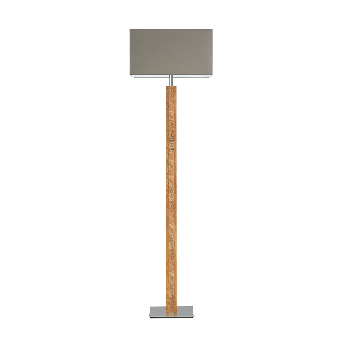 Karl K floor lamp shade square with head wood application