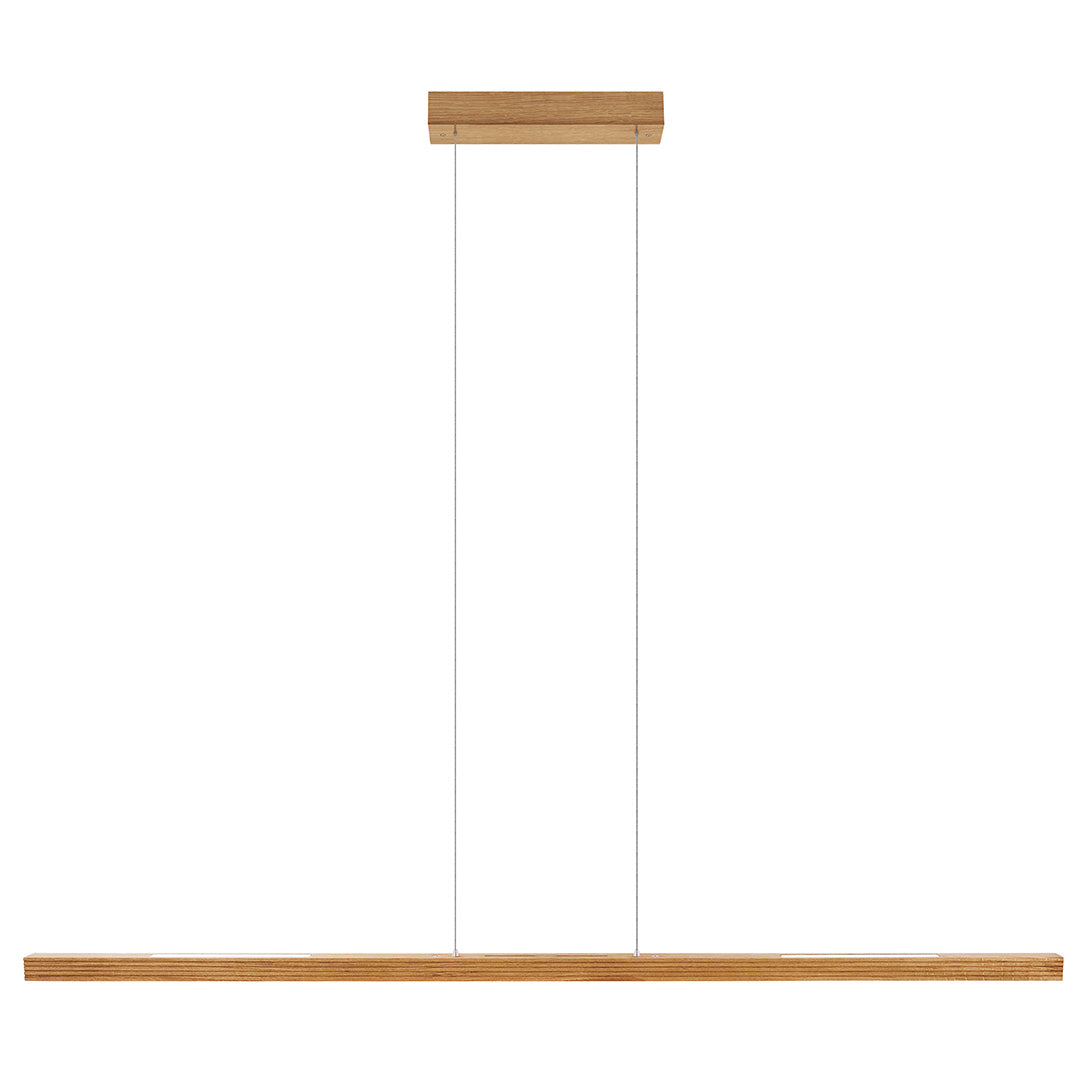 Hermann wooden pendant light with roller pull