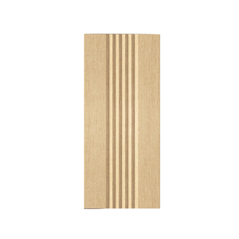 Wandleuchte aus Asteiche Natur, Modell Hermann mini, 100mm breit, 290mm hoch, Dimm-to-warm-Funktion, Frontalansicht 