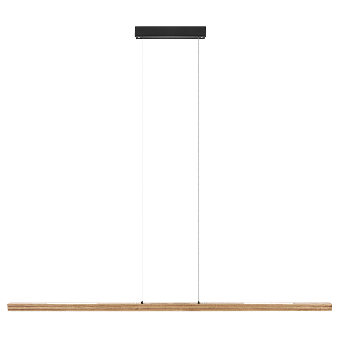 Hermann wooden pendant light with roller pull