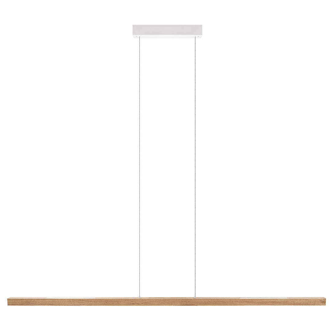 Hermann wooden pendant light with roller pull