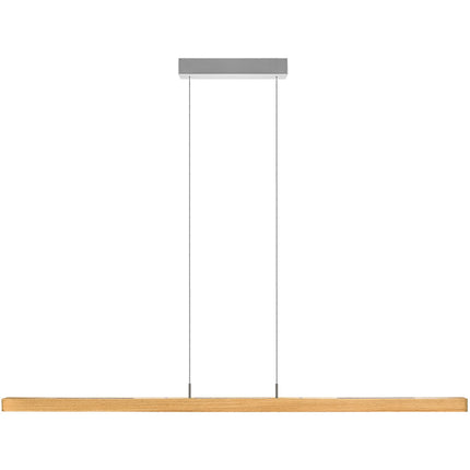 Leonora LED Balkenleuchte mit Rollizug Ober- und Unterlicht Buche