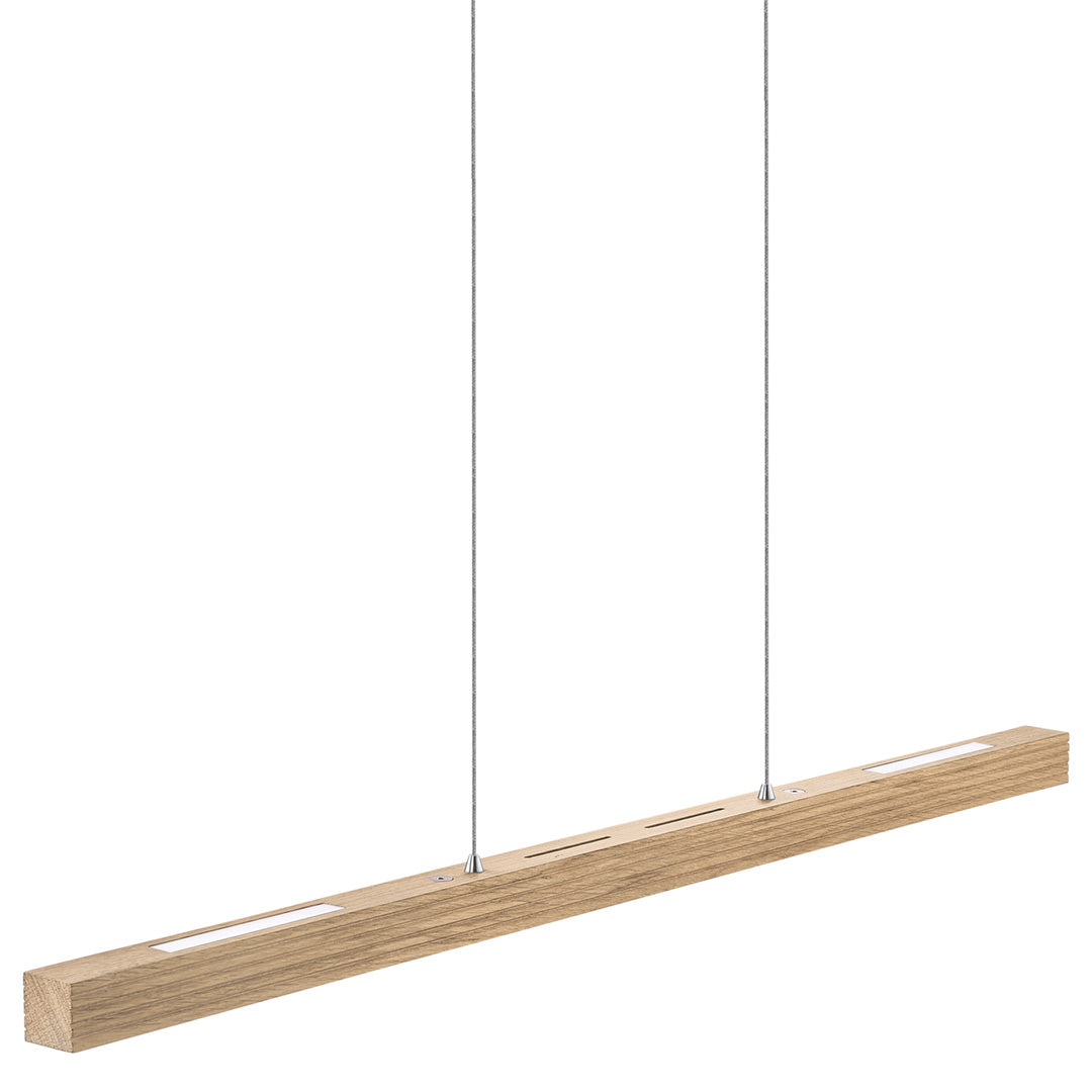 Hermann wooden pendant light with roller pull