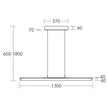Novelie LED bar light top and bottom light with roller pull