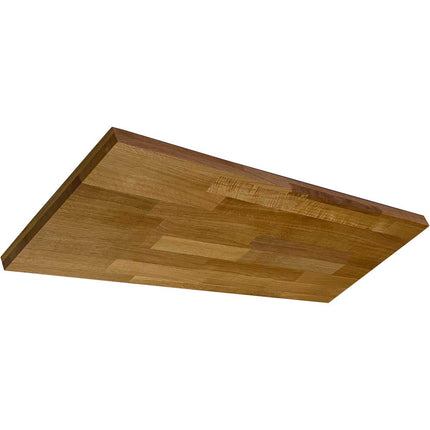Deckensegel aus Asteiche geölt, 1000mm x 400mm, Seitenansicht schräg 