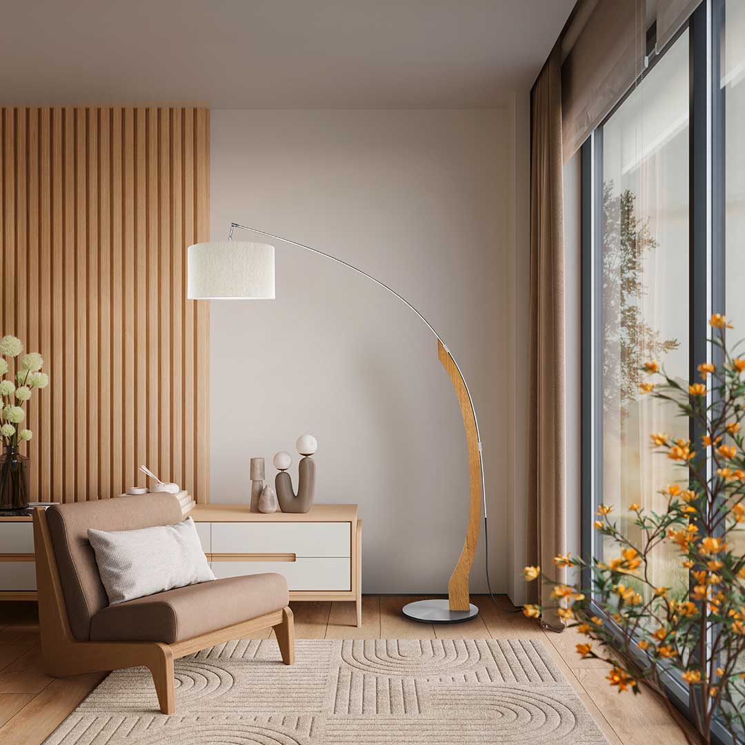 Amos arc floor lamp