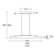 Arco LED bar light top and bottom light with roller pull