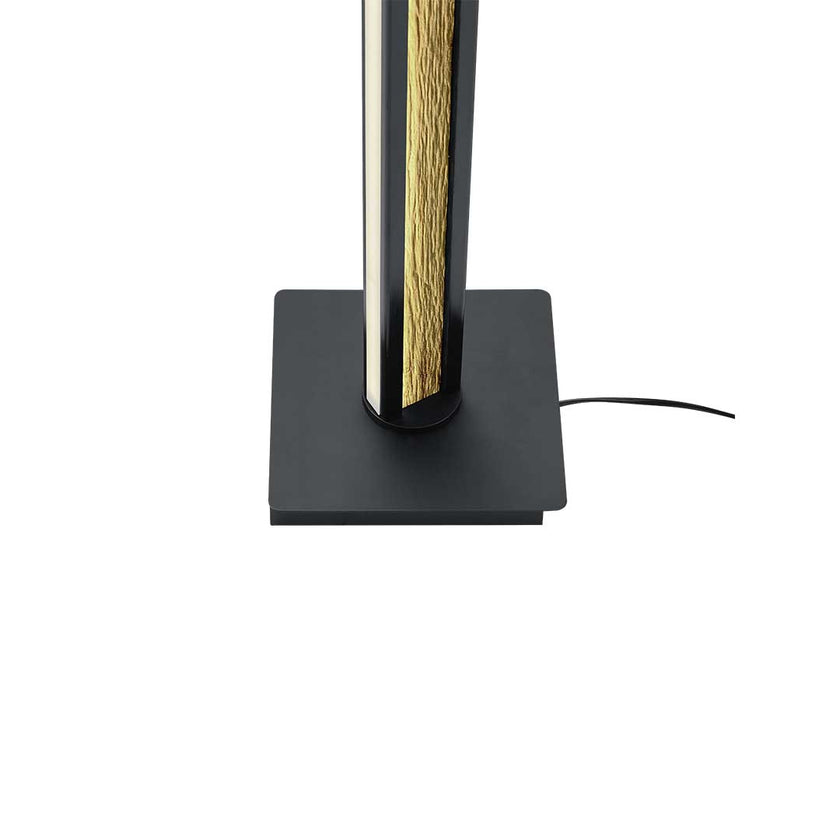 Stehleuchte mit Spaltholz, Modell Heloise, Detailansicht Fuß